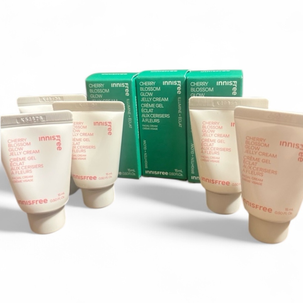 Innisfree Cherry Blossom Glow Jelly Cream Brighten + Glow 0.50 oz (Lot of 8)